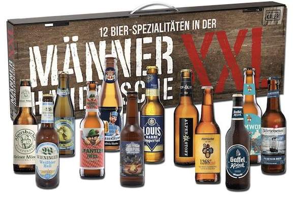 kalea xxL männerhandtasche mit 12 bierspezialitäten für 26,99 euro