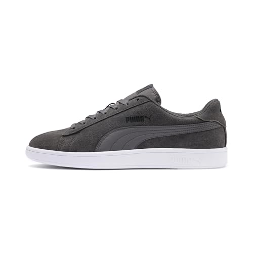 puma unisex smash v2 sneaker castlerock, puma black white, verschiedene größen