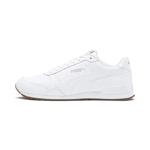 PUMA ST Runner v2 Full L Low-Top Trainer Unisex, Weiß-Grau-Violett, 41 EU