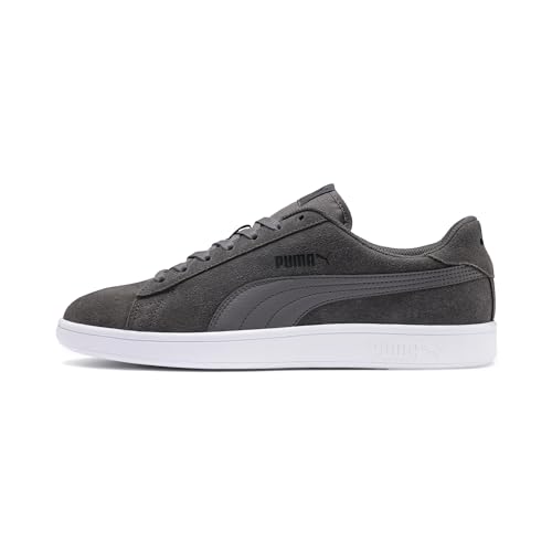 puma smash v2 low-top schuhe unisex, castlerock-puma black-puma white, 37 eu