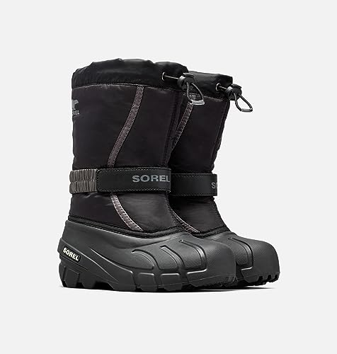 sorel kids flurry schneestiefel schwarz grau unisex kinder 37 eu