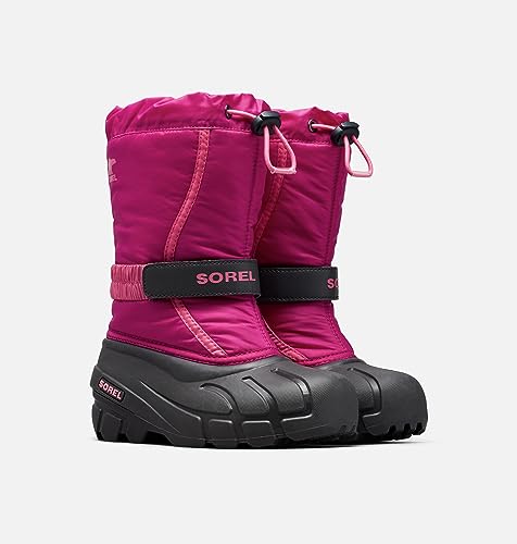 sorel kids flurry schneestiefel rot unisex kinder 37 eu deep blush tropic pink