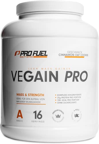 weight gainer 2.2 kg mit zimtokeksen, 100% vegan, ohne soya, ohne maltodextrin