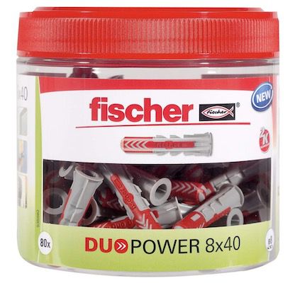 fischer DUOPOWER universaldübel 8 x 40 mm 80er Pack für 6,19 Euro