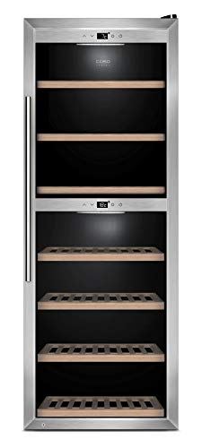 CASO WineComfort 1260 Smart Weinschrank, UV-Filterglas, Edelstahl