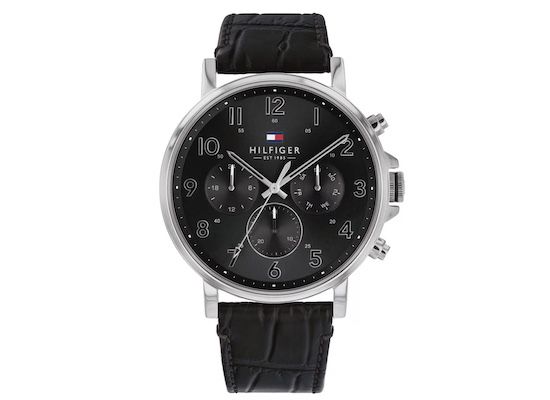 tommy hilfiger herren quarz uhr leder armband 94,99 euro statt 129 euro