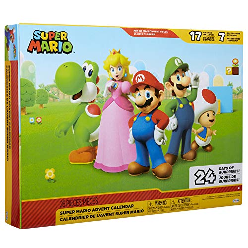 super mario adventskalender 16,23 world of nintendo 403012 mehrfarbig