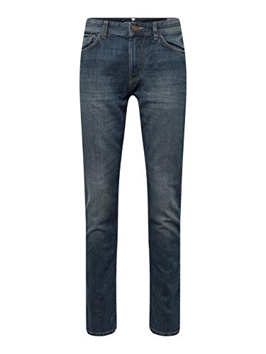 TOM TAILOR Herren Jeans Marvin Straight 30/32 Mid Stone Wash Denim