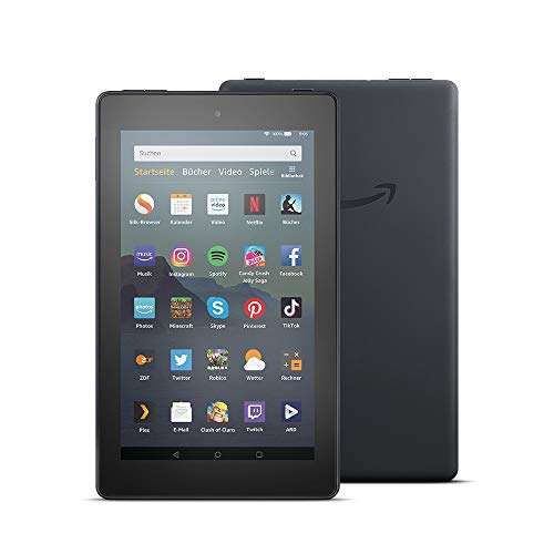 fire 7-tablet, generalüberholt, 7-zoll, 16 gb, schwarz mit werbung, vorherige generation