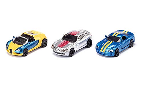 siku sportwagenset 6323 mit 2 sportwagen, spielzeugautos für kinder