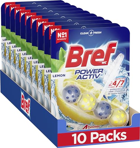 bref wc reiniger 10 x 50 g - 500 g reinigungskraft für toiletten