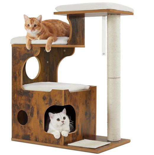feandrea kratzbaum 86 cm mit höhle für katzen, jetzt 49,69 euro statt 59 euro