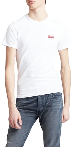 Entdecken Sie das Levi's 2-Pack Crewneck Graphic Tee für Herren: Bequeme Passform, zeitloses Design in White und Mid Tone Grey. Ideal für jeden Anlass!