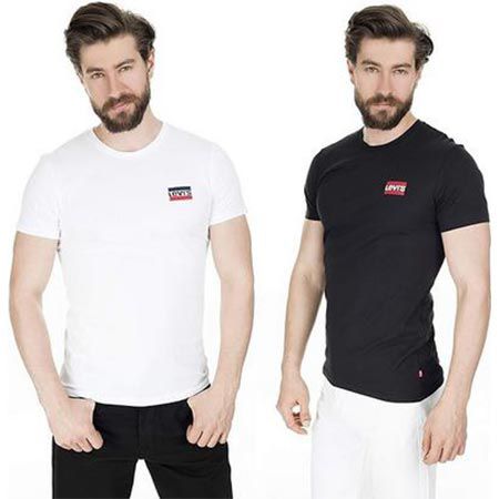 levis crewneck graphic t-shirts 2er pack ab 13,50 statt 29