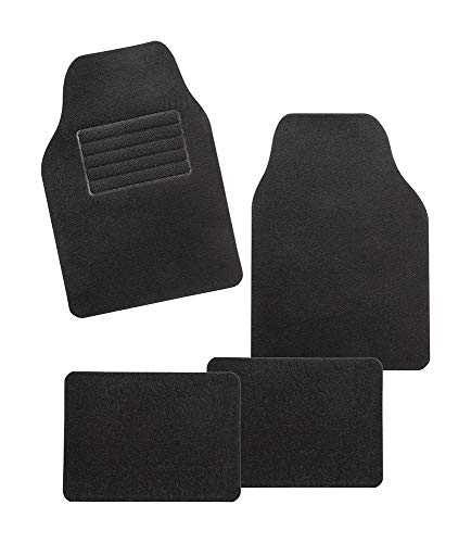carfashion auto fußmatten set rivazza, universal 4-teilig, ohne einfassung und halter