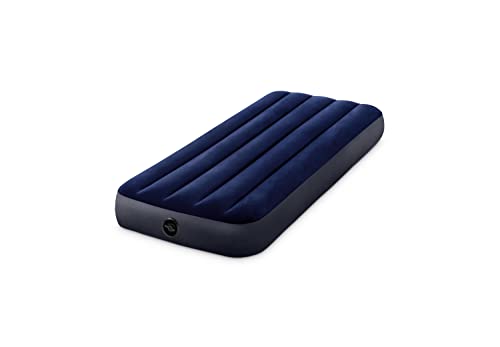 intex luftmatratze 76 cm einzelbett blau, aufblasbare matratze 76x191x25 cm