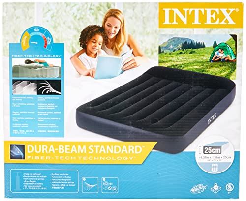 Intex 64143 Luftmatratze Doppelbett Dura Beam Pillow Rest 152 x 203 x 25 cm