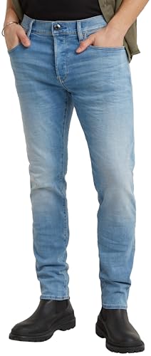 Produktbild: g-star raw jeans herren slim 3301 in blau mit normaler taille