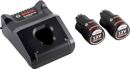 bosch professional 12v akku starter-set mit 2x 2.0ah akku und ladegerät