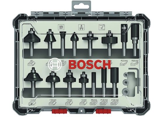 bosch professional fräser set 15tlg. für 38,99 statt 53