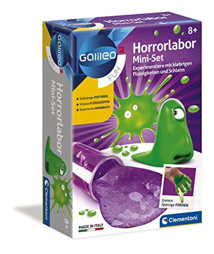 clementoni galileo fun horrorlabor mini-set für kinder, experimentieren, lernen