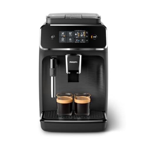 philips serie 2200 kaffeekochmaschine, milchaufschäumer, touchdisplay, schwarz