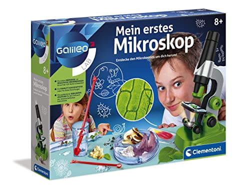 mikroskop clementoni galileo lab für kinder ab 8 jahren - biologie labor