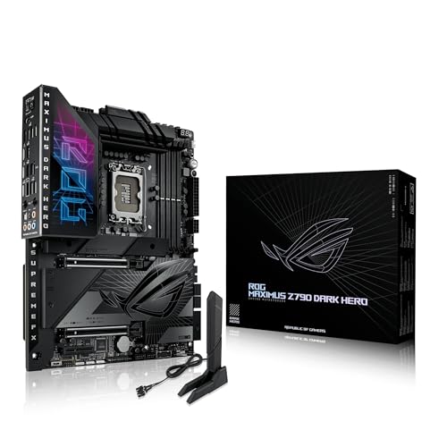 asus rog maximus z790 dark hero mainboard, thunderbolt 4, aura sync