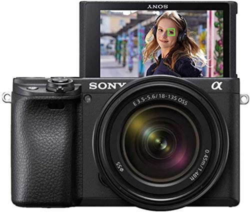 sony alpha 6400 kamera mit aps-c sensor, schwenkbarem display für vlogging