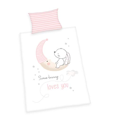 Produktbild: Herding Bettwäsche Set Little Bunny 100x135cm, 40x60cm, Baumwolle Renforc