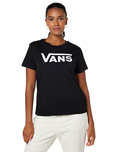 Vans Flying V Crew T-Shirt Damen Schwarz 100% Baumwolle Größen XS-L 2024