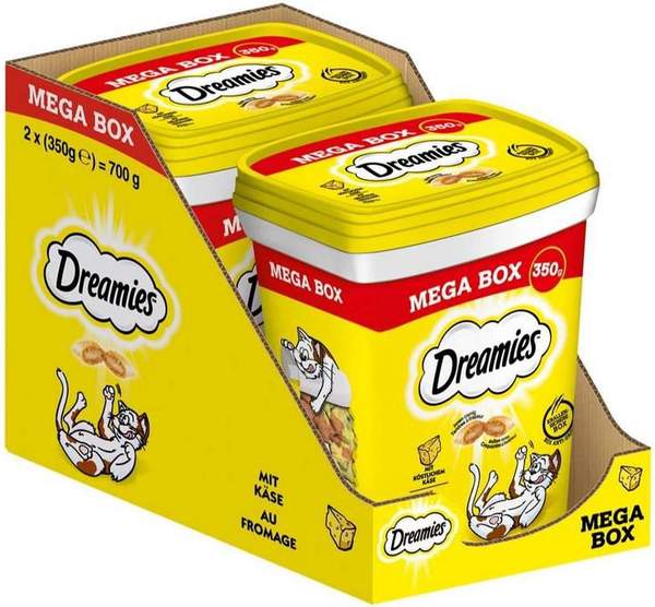 dreamies mix katzensnacks mit käse 2x 350g für 9,08 statt 15