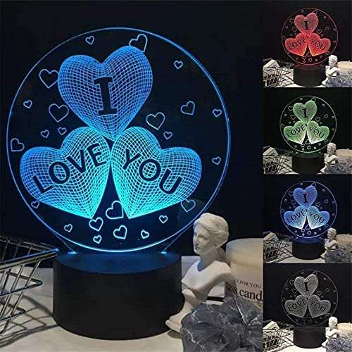 3D Nachtlicht Illusion Synchain, LED-Lampe mit Fernbedienung, Energieklasse A