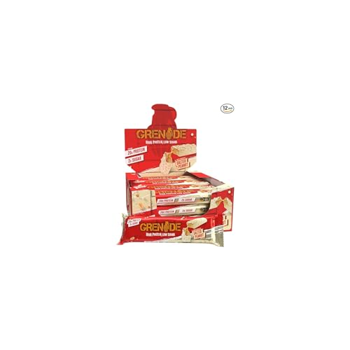 proteinriegel grenade white chocolate salted peanut, 12 x 60 g, zuckerarm