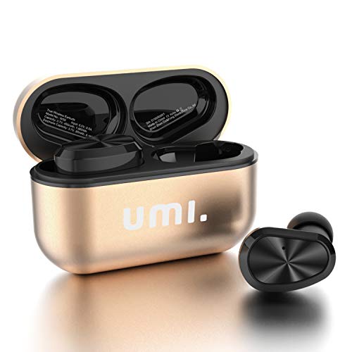 Umi W5s Bluetooth 5.2 In-Ear Kopfhörer, IPX7, kabellos, Ladeetui, kompatibel mit iPhone, Samsung, Huawei, Rose Gold