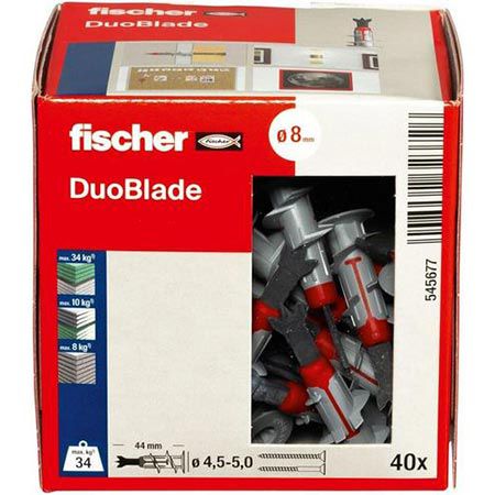 fischer Duoblade Gipskartondübel 40er Pack, selbstbohrend für 9,97