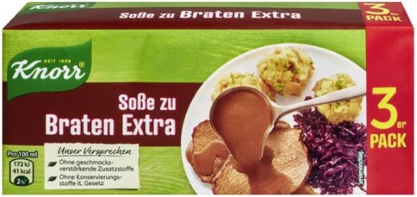 knorr soße für braten, 15 x 3 portionen zum günstigen preis von 15,80