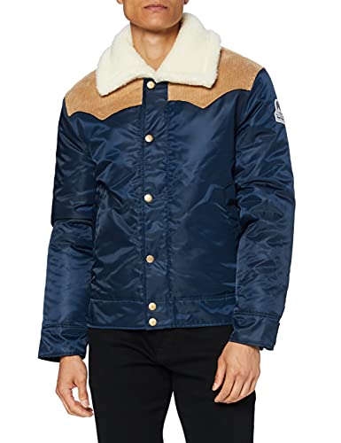 Kings of Indigo Herren Jimmu Jacke, Navy 8112, Blau, Größe M, Modische Übergangsjacke für den Alltag