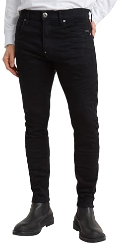 Produktbild: g-star herren skinny jeans revend schwarz pitch black 33w 32l