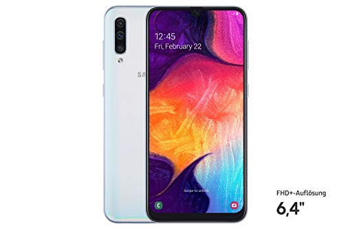 samsung galaxy a50 smartphone weiß, 4gb ram, deutsche version