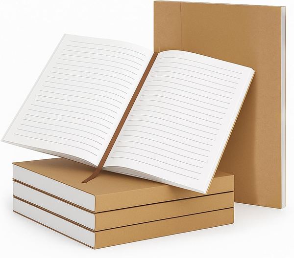 Moonster Liniertes A5 Nachfüll-Papier für Leder-Notizbücher, umweltfreundlich, 160 Blätter