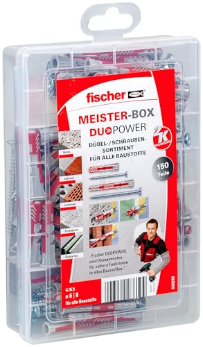 fischer meister-box duopower kurz lang schraube 150 vorsortierte dübelbox