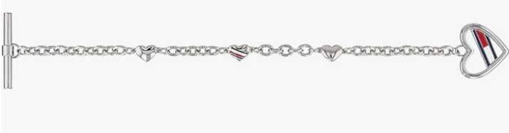 tommy hilfiger armband edelstahl damen 16,5 cm feine core kollektion