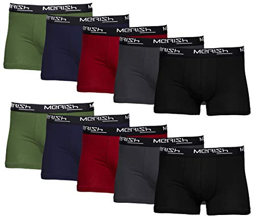 merish boxershorts herren 6-er 10-er 15-er pack unterwäsche s-5xl retroshorts men