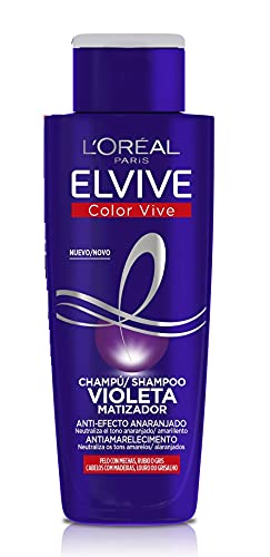 l'oreal paris violett shampoo für blondes gefärbtes haar, 3 x 200 ml