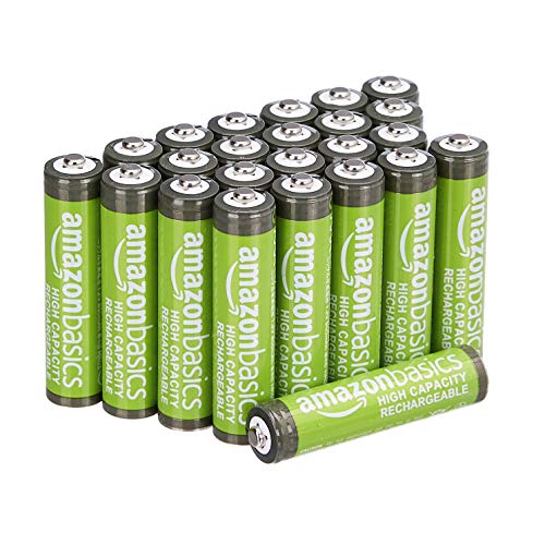 amazon basics akku aaa 850mAh 24er pack wiederaufladbar bis zu 500x mit sparabo