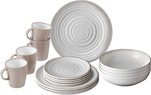 Brunner Lunchbox Savanna Geschirrset 16-tlg. für 4 Personen - Camping, Outdoor, Picknick