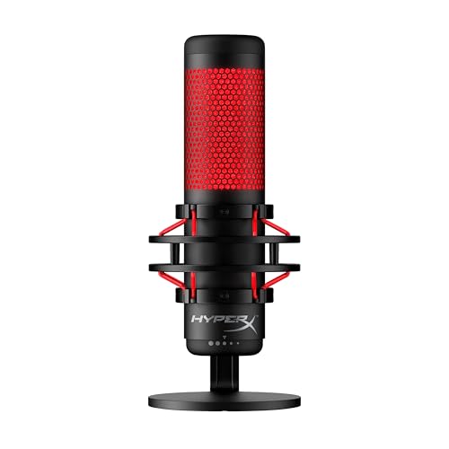 Produktbild: hyperx quadcast usb mikrofon für streamer und gamer, schwarz