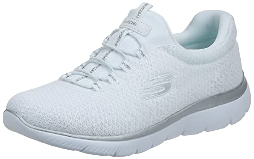 skechers damen sneaker summits weiß silber 39 eu weit