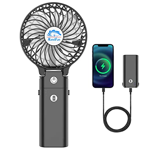 handfan akku ventilator 5200mAh tragbar faltbar usb lüfter für büro camping kinderwagen